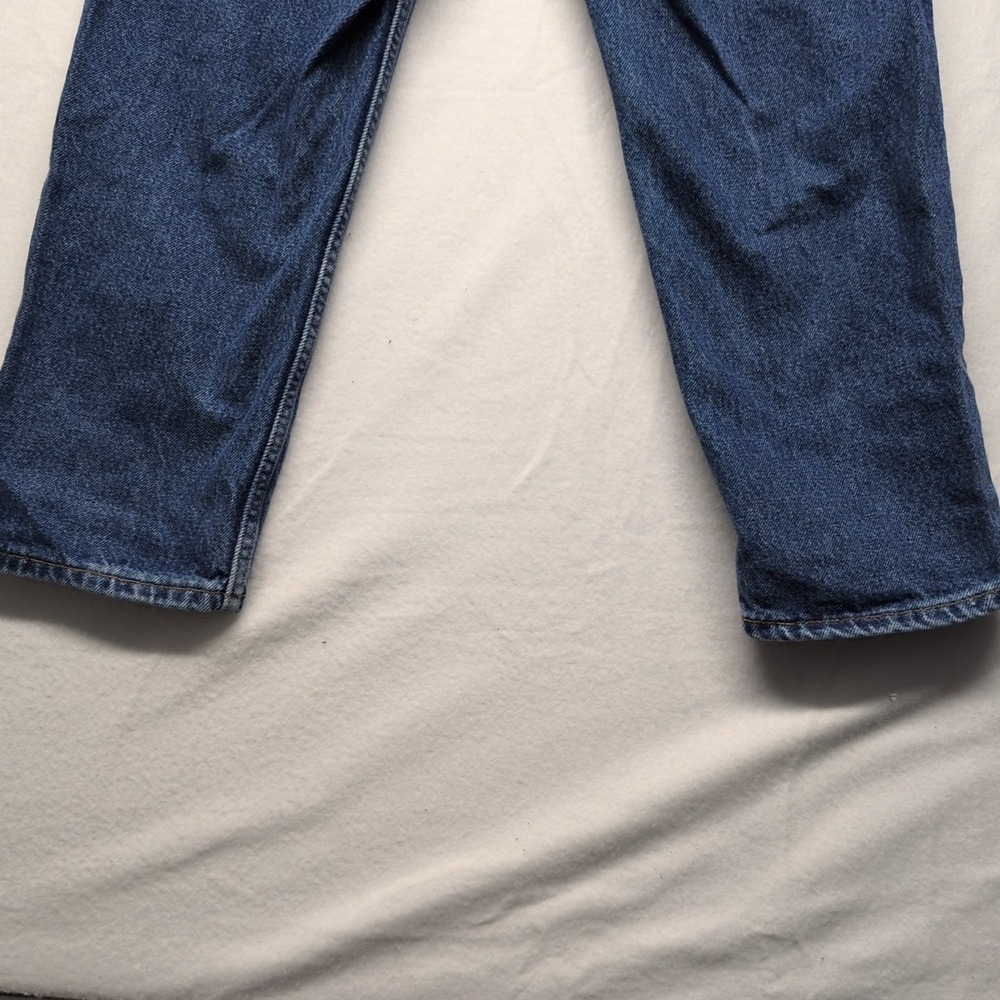 Vintage 2000 Levi's 550 Husky Relaxed Fit Red Tab Denim Blue Jeans - Picture 7 of 11